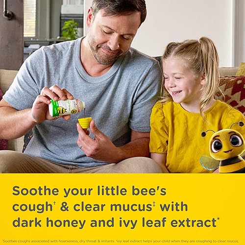 ZARBEES KIDS HONEY COUGH SYRUP DAY NIGHT PACK WITH IVY LEAF, CHAMOMILE, MIXED BERRY - 2X4OZ