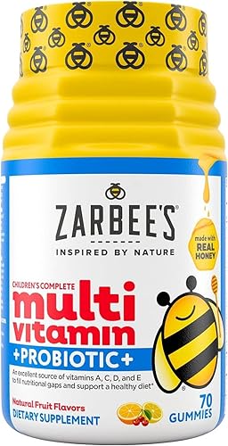 ZARBEES KIDS IMMUNE SUPPORT MULTIVITAMIN PROBIOTIC GUMMIES WITH ELDERBERRY, C ZINC, 112 CT