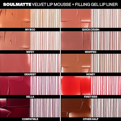 MORPHE SOULMATTE VELVET LIP MOUSSE HONEY LONG-LASTING MATTE LIPSTICK WITH VITAMIN E, 0.13OZ