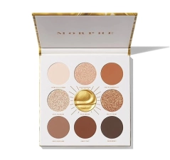 MORPHE GOLD SEEKER EYESHADOW PALETTE BROWN GOLD MATTE, SHIMMER FOIL FINISHES, 0.35 OZ