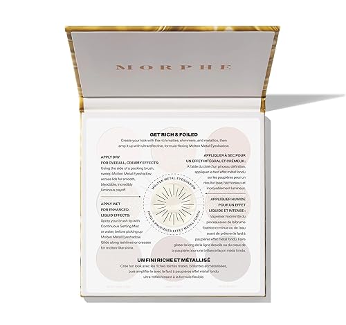 MORPHE GOLD SEEKER EYESHADOW PALETTE BROWN GOLD MATTE, SHIMMER FOIL FINISHES, 0.35 OZ