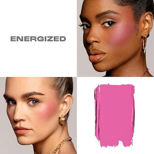 MORPHE HUEPHORIC RUSH 3-IN-1 CREAM BLUSH BUILDABLE MATTE BLUSH, PRIMER HYDRATOR, ENERGIZED