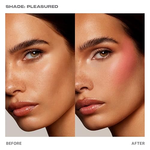 MORPHE HUEPHORIC RUSH 3-IN-1 CREAM BLUSH HYDRATING, PRIME MATTE FINISH PLEASURED 0.28OZ