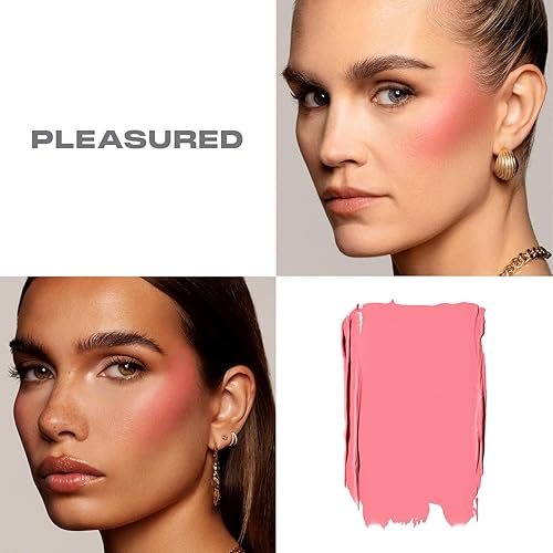 MORPHE HUEPHORIC RUSH 3-IN-1 CREAM BLUSH HYDRATING, PRIME MATTE FINISH PLEASURED 0.28OZ