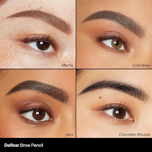 MORPHE DEFINER DUAL-ENDED BROW PENCIL SPOOLIE PRECISION SLANTED TIP, SMOOTH FORMULA JAVA