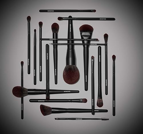 MORPHE MUA 20-PIECE SYNTHETIC MAKEUP BRUSH SET FOR FACE EYES WITH CARRYING CASE