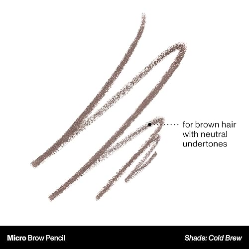 MORPHE MICRO DUAL EYEBROW PENCIL - RETRACTABLE, PRECISE, LONG-LASTING WAX - COLD BREW