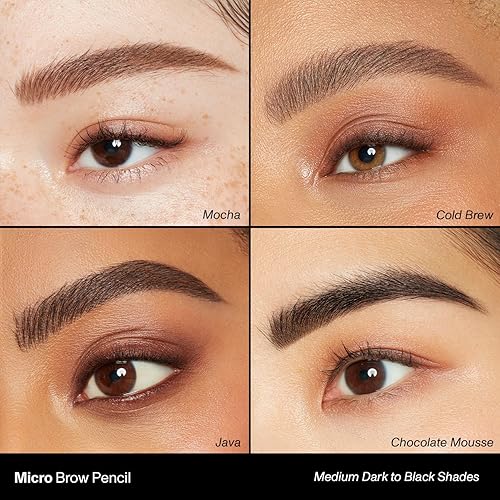 MORPHE MICRO DUAL EYEBROW PENCIL - RETRACTABLE, PRECISE, LONG-LASTING WAX - COLD BREW