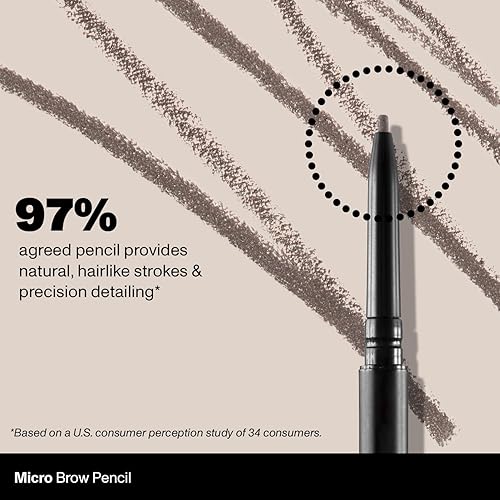 MORPHE MICRO DUAL EYEBROW PENCIL - RETRACTABLE, PRECISE, LONG-LASTING WAX - COLD BREW