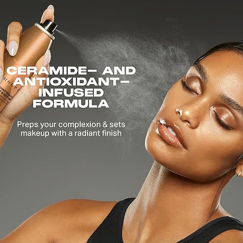 MORPHE MINI SETTING SPRAY 1.3OZ HYDRATING, NOURISHING FACE MIST WITH CERAMIDES, TRAVEL SIZE