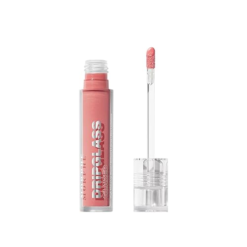 MORPHE DRIPGLASS LIP GLOSS NUDE GLEAM HIGH SHINE, NONSTICKY, SQUALANE VITAMIN E INFUSED