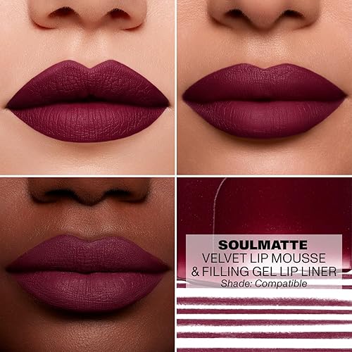 MORPHE SOULMATTE VELVET LIP MOUSSE MATTE LIPSTICK WITH VITAMIN E LONG-LASTING, HYDRATING 0.13OZ