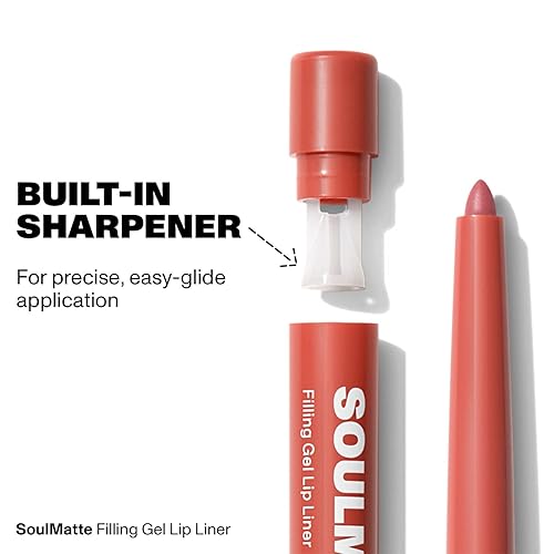MORPHE SOULMATTE GEL LIP LINER - CREAMY MATTE LIP PENCIL WITH ALMOND TEA SEED OIL, LONG-LASTING
