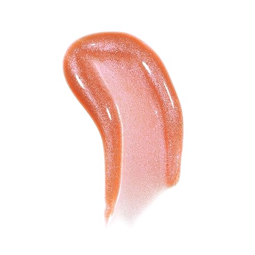 MORPHE DRIPGLASS LIP GLOSS PEACH PRISM HIGH SHINE, NONSTICKY, SQUALANE VITAMIN E, 0.13OZ