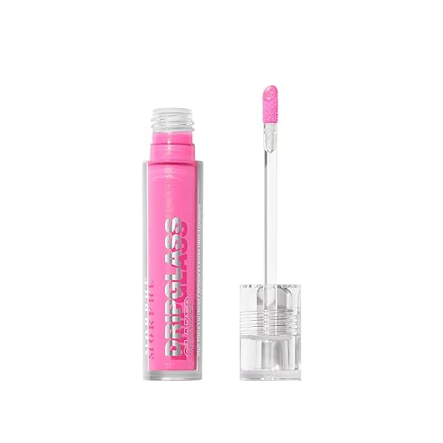 MORPHE DRIPGLASS LIP GLOSS GLINT OF PINK HIGH SHINE, NONSTICKY, SQUALANE VITAMIN E, 0.13OZ