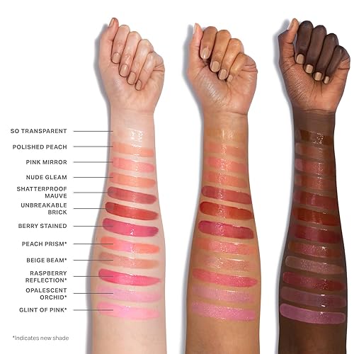 MORPHE DRIPGLASS LIP GLOSS GLINT OF PINK HIGH SHINE, NONSTICKY, SQUALANE VITAMIN E, 0.13OZ