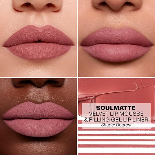 MORPHE SOULMATTE GEL LIP LINER DEAREST CREAMY MATTE LIP PENCIL WITH ALMOND TEA SEED OIL