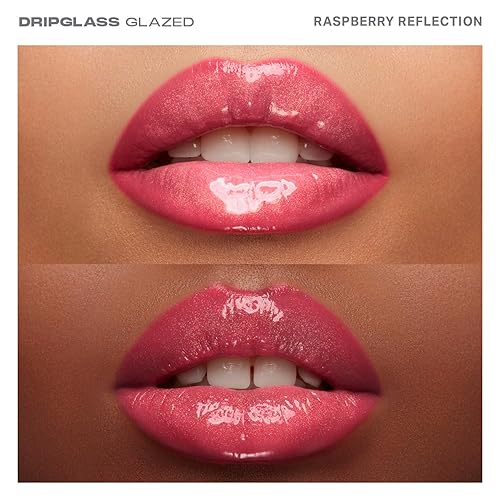 MORPHE DRIPGLASS LIP GLOSS RASPBERRY REFLECTION HIGH SHINE, NON-STICKY, SQUALANE VITAMIN E