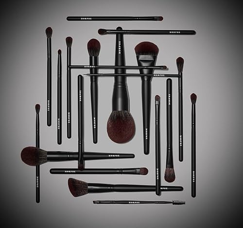 MORPHE MUA 20-PIECE MAKEUP BRUSH SET WITH CASE 6.5OZ JUMBO MICRO-FINE SETTING SPRAY