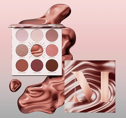 MORPHE ROSE TO FAME EYESHADOW PALETTE CONTINUOUS SETTING SPRAY METALLIC, PIGMENTED, LONG-LASTING