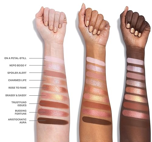 MORPHE ROSE TO FAME EYESHADOW PALETTE CONTINUOUS SETTING SPRAY METALLIC, PIGMENTED, LONG-LASTING