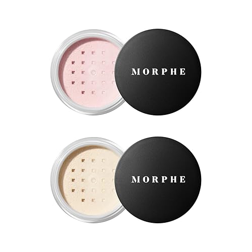 MORPHE TOTALLY SET MINI SETTING POWDER DUO LIGHTWEIGHT, TALC-FREE, SHINE CONTROL, TRANSLUCENT