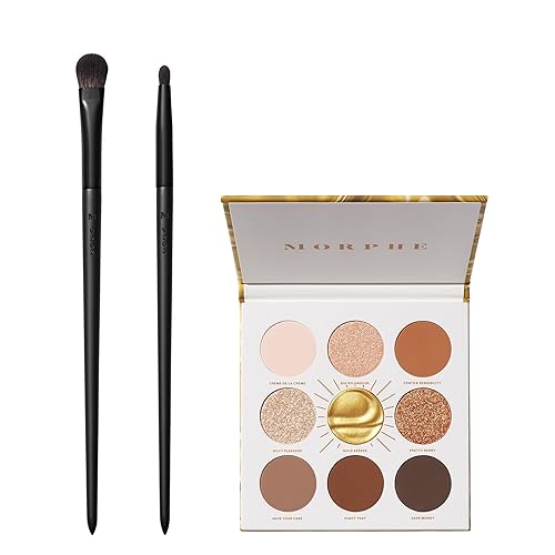 MORPHE GOLD SEEKER EYESHADOW PALETTE VEGAN BOLD BRUSHES V202 V203 FOIL METALLIC KIT