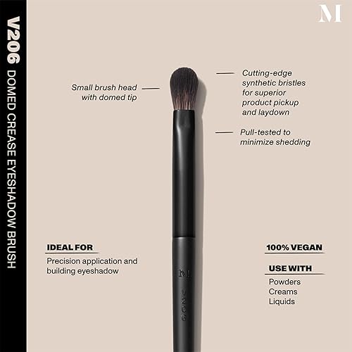 MORPHE VEGAN BOLD EYESHADOW CREASE BRUSH DUO V206 V300 - SYNTHETIC VEGAN MAKEUP BRUSHES