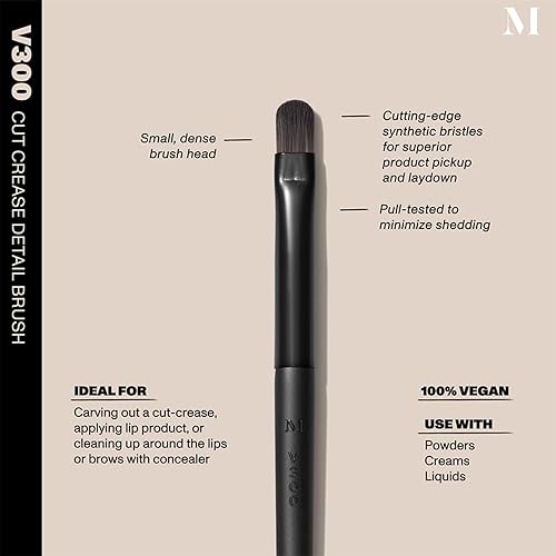 MORPHE VEGAN BOLD EYESHADOW CREASE BRUSH DUO V206 V300 - SYNTHETIC VEGAN MAKEUP BRUSHES