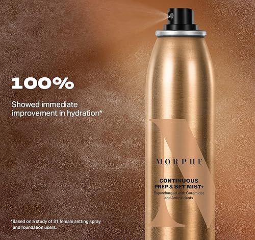 MORPHE HYDRATING SETTING SPRAY 2.8 OZ CERAMIDE ANTIOXIDANT MAKEUP PREP SET SPRAY