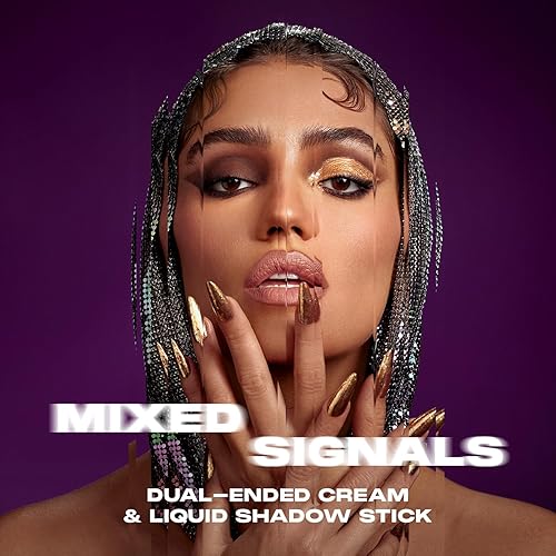 MORPHE MIXED SIGNALS DUAL-ENDED EYESHADOW STICK CREAM CHROME FLAKES FOR BOLD EYE LOOKS