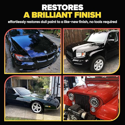 CARFIDANT SCRATCH SWIRL REMOVER KIT CAR PAINT RESTORER WITH POLISHING COMPOUND, PAD DRILL ATTACHMENT