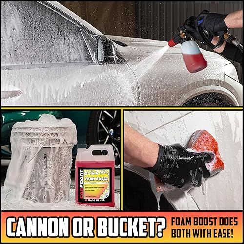 CARFIDANT FOAM BOOST OFF-ROAD ATV WASH SOAP HEAVY DUTY PH-BALANCED CLEANER FOR TRUCKS UTVS, 64OZ
