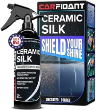 CARFIDANT CERAMIC SILK SPRAY CERAMIC COATING FOR CARS, RVS BOATS GLOSSY, HYDROPHOBIC, DURABLE 16.9 O