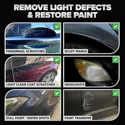 CARFIDANT SCRATCH SWIRL REMOVER KIT CAR PAINT SCRATCH REMOVER WITH BUFFER PAD POLISH