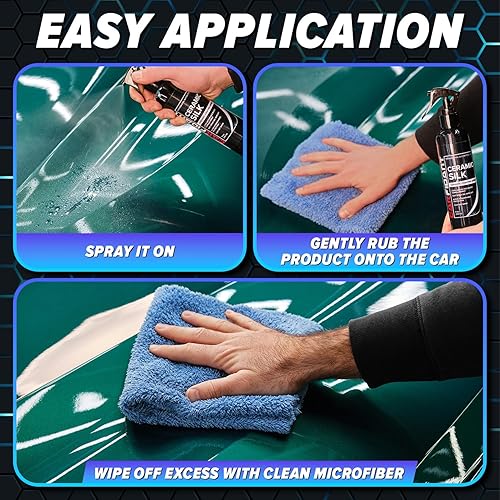 CARFIDANT CERAMIC SILK SPRAY HIGH GLOSS CERAMIC COATING FOR CARS, RVS BOATS, 8 OZ