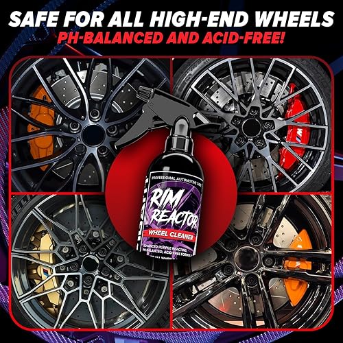 CARFIDANT RIM REACTOR GEL WHEEL CLEANER SPRAY CONCENTRATED, PH NEUTRAL, SAFE FOR ALLOY CHROME GALLON