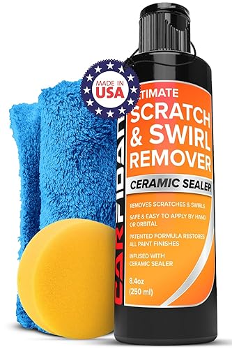 CARFIDANT SCRATCH SWIRL REMOVER FOR CAR PAINT - POLISHING, CUTTING BUFFING COMPOUND KIT