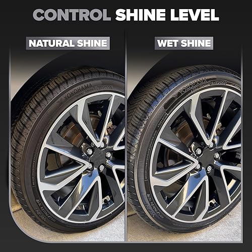 CARFIDANT ULTIMATE TIRE SHINE GALLON - BLACK SATIN, NON-GREASY, LONG-LASTING TIRE DRESSING
