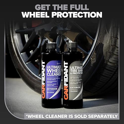 CARFIDANT ULTIMATE TIRE SHINE GALLON - BLACK SATIN, NON-GREASY, LONG-LASTING TIRE DRESSING