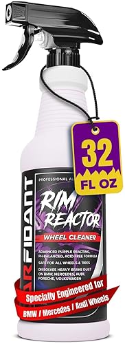 CARFIDANT RIM REACTOR WHEEL CLEANER SPRAY SAFE FOR BMW, MERCEDES AUDI 32 FL OZ