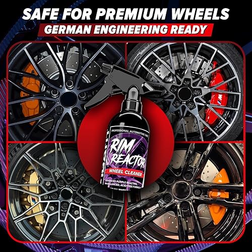 CARFIDANT RIM REACTOR WHEEL CLEANER SPRAY SAFE FOR BMW, MERCEDES AUDI 32 FL OZ