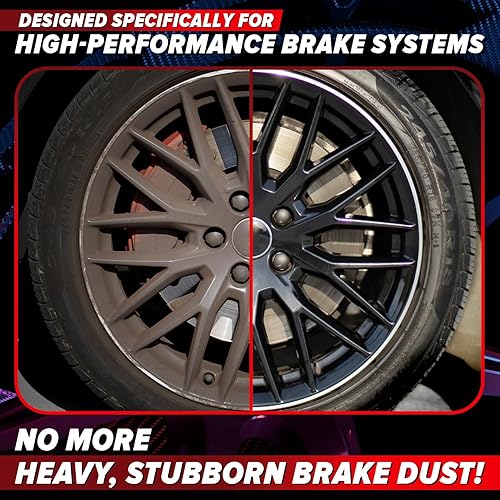 CARFIDANT RIM REACTOR GEL WHEEL CLEANER SPRAY NON-ACID, PH NEUTRAL REMOVES BRAKE DUST GRIME SAFE FOR ALLOY, CH