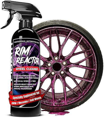 CARFIDANT RIM REACTOR WHEEL CLEANER SPRAY SAFE FOR BMW, MERCEDES, AUDI MORE 16OZ