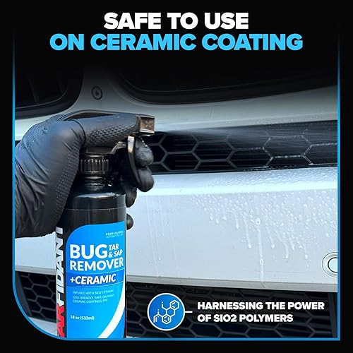 CARFIDANT BUG REMOVER SPRAY 18OZ WITH SPONGE SAFE ON PAINT, GLASS, METAL REMOVES BUG BIRD STAINS