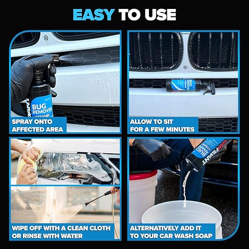 CARFIDANT BUG REMOVER SPRAY 18OZ WITH SPONGE SAFE ON PAINT, GLASS, METAL REMOVES BUG BIRD STAINS