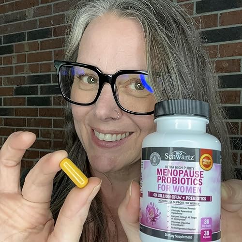 BIOSCHWARTZ MENOPAUSE PROBIOTICS FOR WOMEN 40 BILLION CFU SUPPORT HOT FLASHES, MOOD, BALANCE 60 CAPS