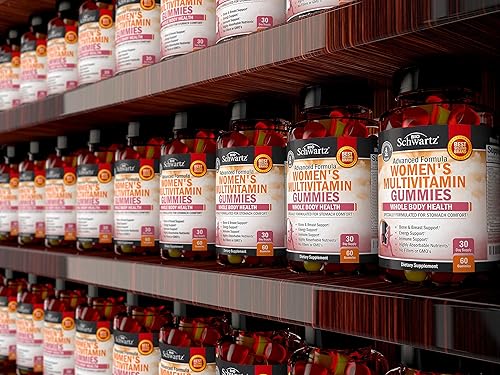 BIOSCHWARTZ WOMENS MULTIVITAMIN GUMMIES WITH VITAMINS A, C, B6, B12, D E - IMMUNE ENERGY SUPPORT, 60 CT