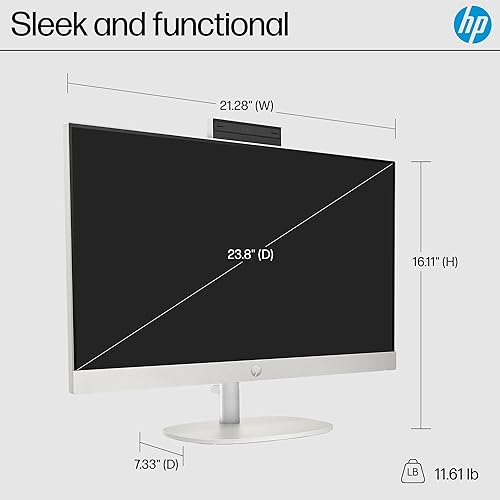 HP 24 ALL-IN-ONE DESKTOP PC 2024 RYZEN 5 7520U, 8GB RAM, 256GB SSD, FHD, WIN 11 HOME