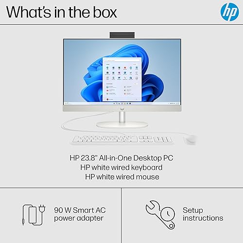 HP 24 ALL-IN-ONE DESKTOP PC 2024 RYZEN 5 7520U, 8GB RAM, 256GB SSD, FHD, WIN 11 HOME